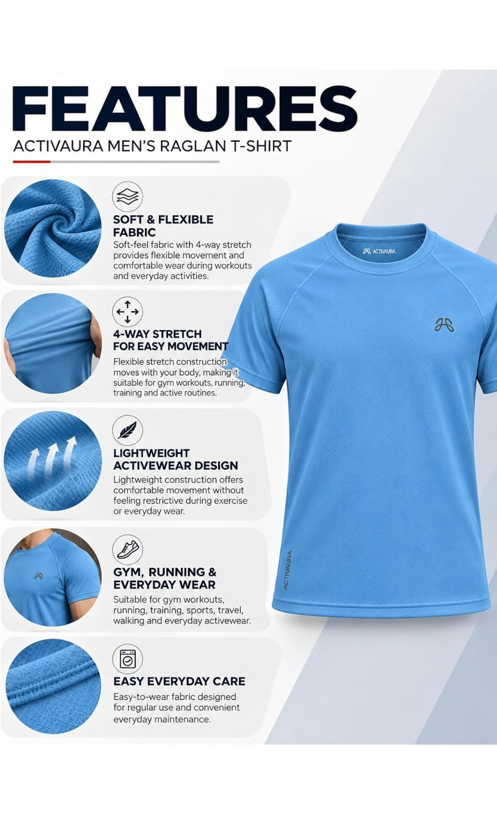 Activaura Raglan Tee - Features